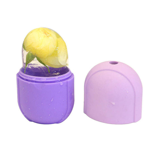 Beakey Ice Roller for Face and Eye Care Kit for Brighten Skin Your Natural Glow-Purple