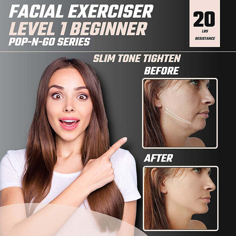 Beakey Jaw Face and Neck Exerciser Helps Reduce Stress and Cravings-Blue