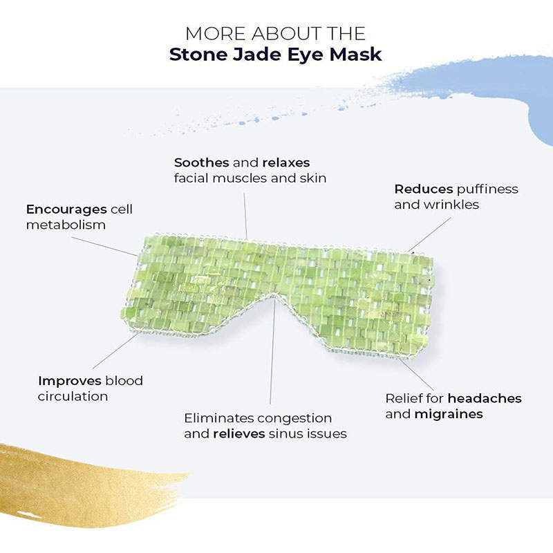 Beakey Natural Stone Eye Mask to Eliminate Wrinkles for Sleeping Relaxation-BigDense