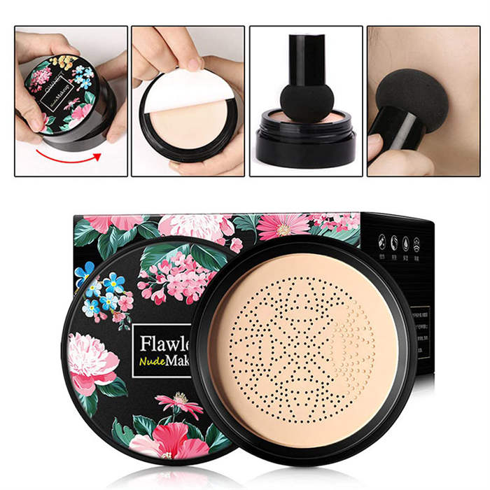Beakey Mushroom Head Air Cushion CC Cream Concealer Lasting Nude Makeup Moisturizing-Ivory