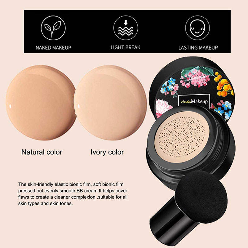Beakey Mushroom Head Air Cushion CC Cream Concealer Lasting Nude Makeup Moisturizing-Natural