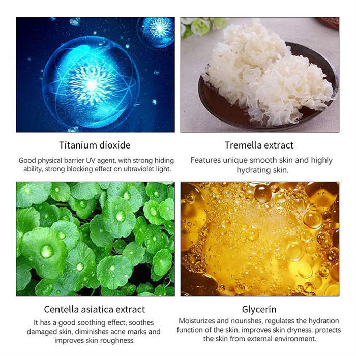 Beakey Mushroom Head Air Cushion CC Cream Concealer Lasting Nude Makeup Moisturizing-Natural