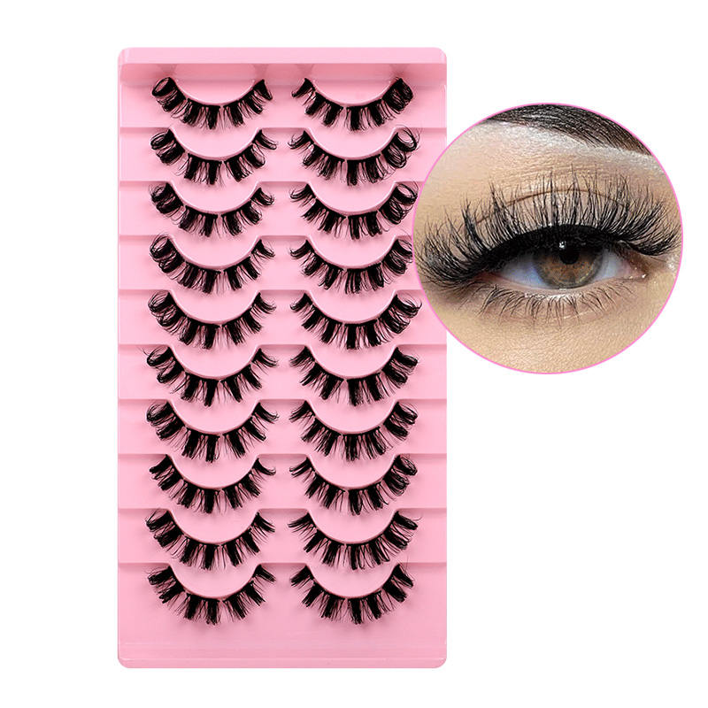 Beakey Russian Strip Lashes Reusable False Eyelashes Natural D Curl-05