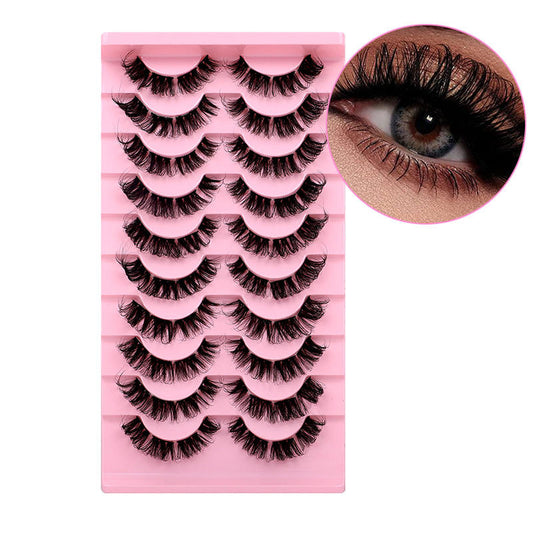 Beakey Russian Strip Lashes Reusable False Eyelashes Natural D Curl-16