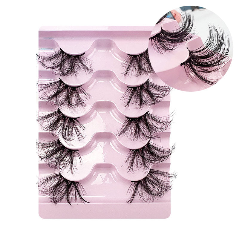 Beakey Half Lashes Natural Looking Cat Eye Fluffy 3D Curly False Eyelashes-31