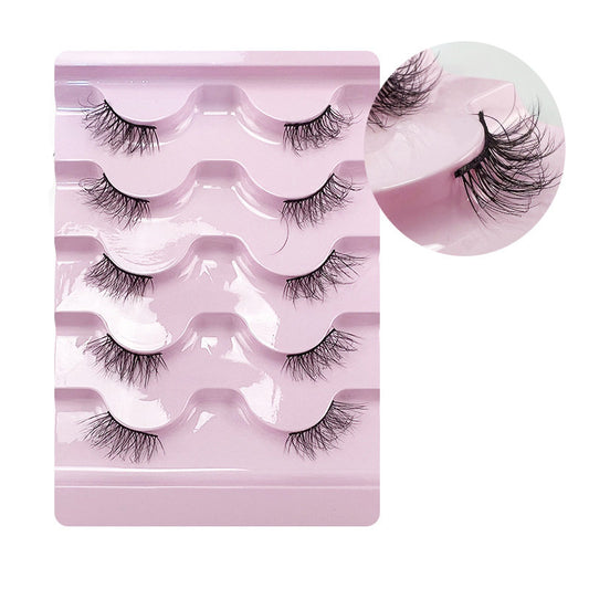 Beakey Half Lashes Natural Looking Cat Eye Fluffy 3D Curly False Eyelashes-38