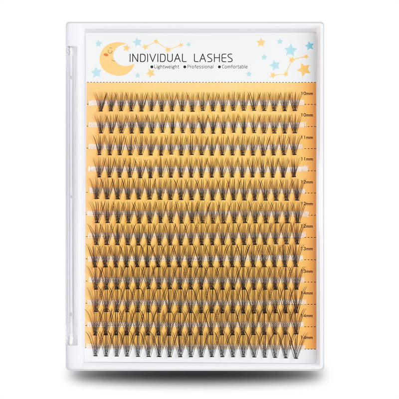 Beakey 240Pcs Eyelash Clusters 10-14mm Mix Lengths False Eyelashes-10D20D
