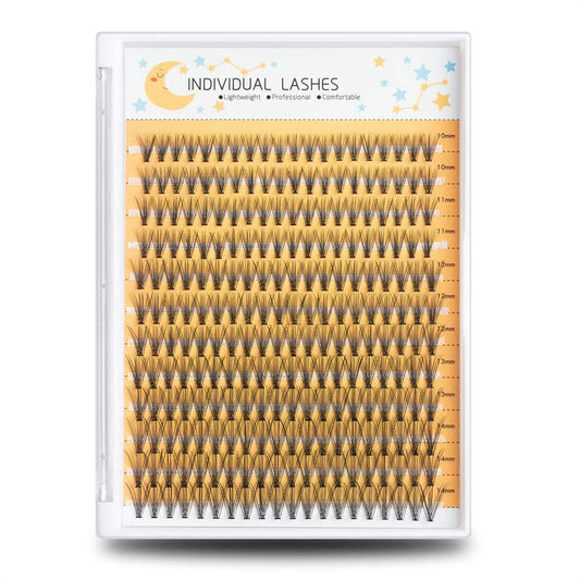 Beakey 240Pcs Eyelash Clusters 10-14mm Mix Lengths False Eyelashes-10D20D