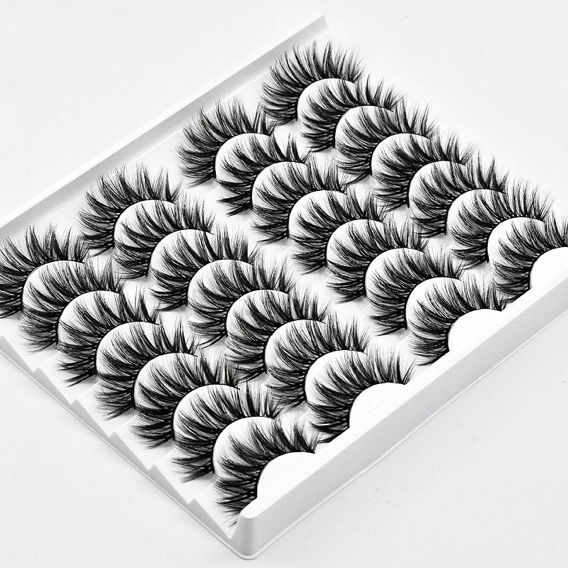Beakey 3D Multi-Layer False Eyelashes 14 Pairs Fluffy Cat Eye Lashes-E03