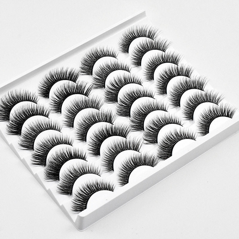 Beakey 3D Multi-Layer False Eyelashes 14 Pairs Fluffy Cat Eye Lashes-E04