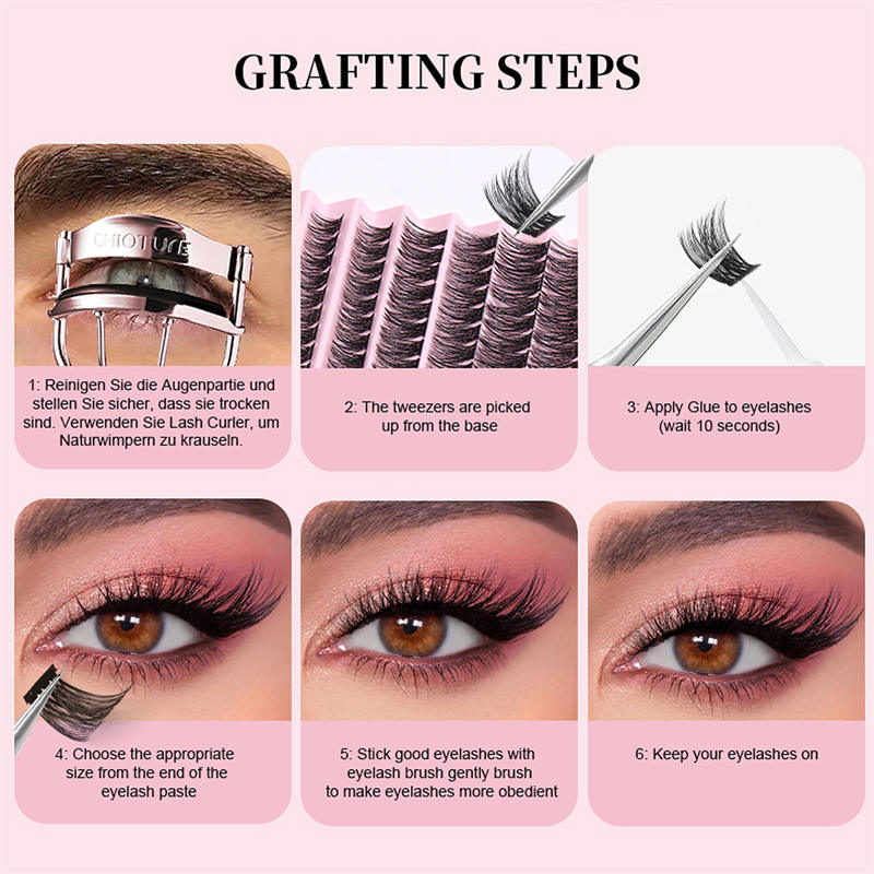 Beakey DIY Lash Clusters 112 Clusters False Eyelash Extensions Natural Look Fluffy Wispy Eyelashes (Cirrus,8-16mm Mix)