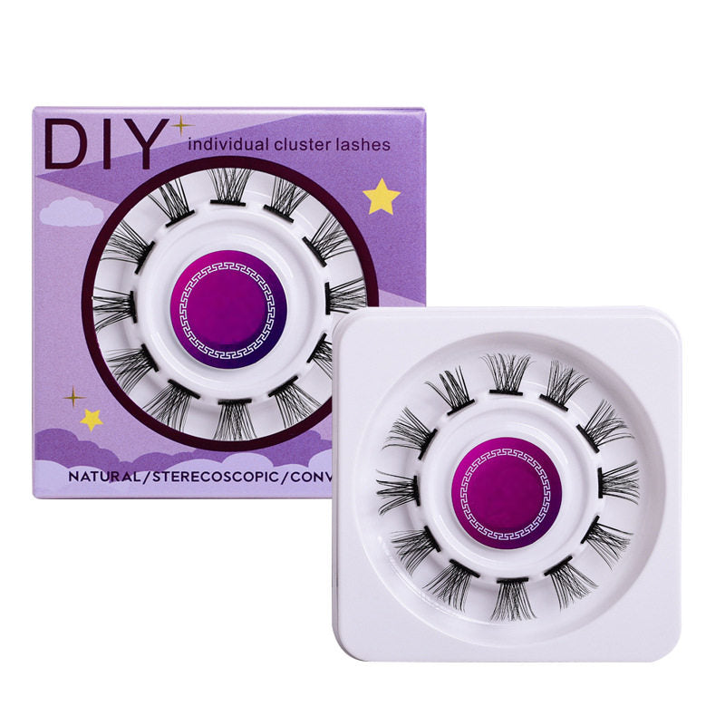 Beakey 12 Clusters DIY Natural Eyelash Wispy Light 3D Effect Individual Lashes-W01