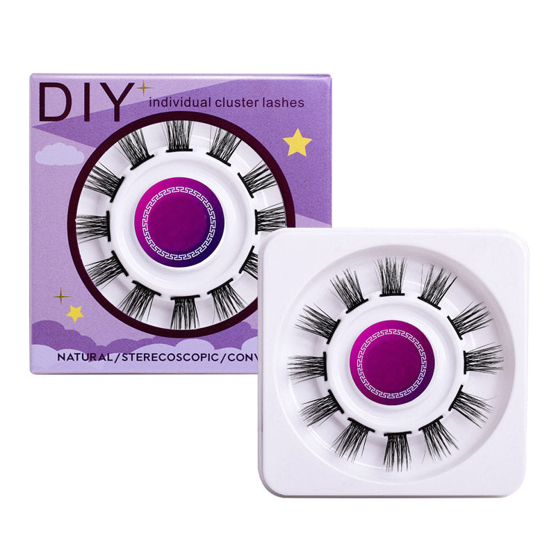 Beakey 12 Clusters DIY Natural Eyelash Wispy Light 3D Effect Individual Lashes-W05