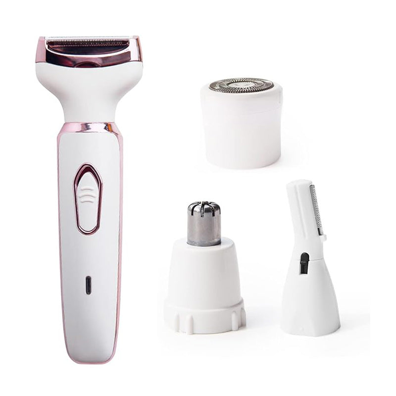 Beakey 4 in 1 Womens Electric Razor Painless Rechargeable for Face Arm Leg Armpit