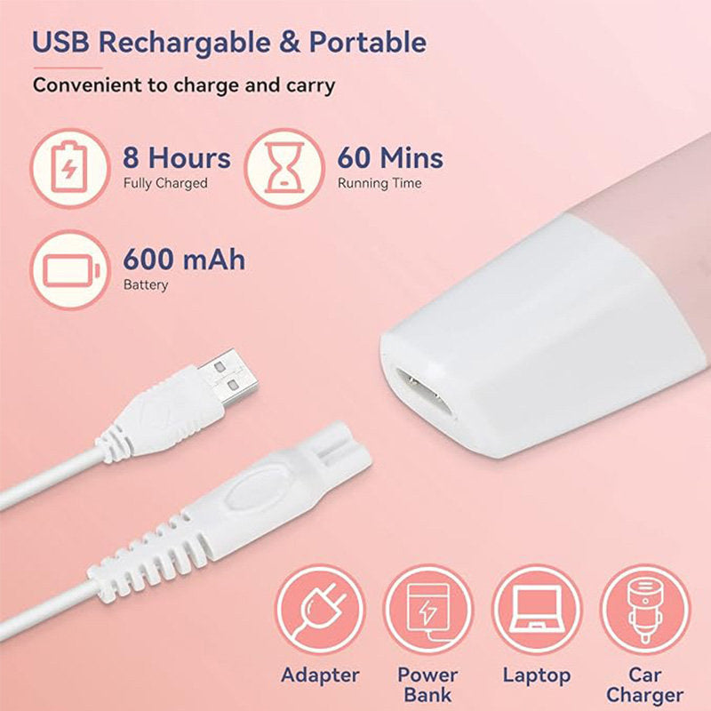 Beakey Women Face Razors 5 in 1 Painless Wet and Dry for Face Nose Arm Armpit