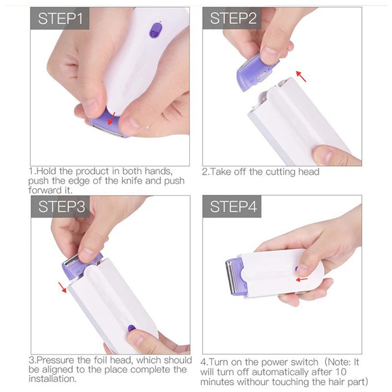 Beakey Silky Smooth Hair Eraser for Women Painless Rechargeable Sensor Epilator