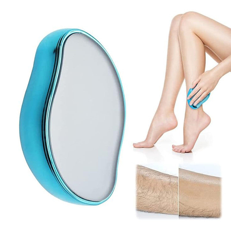 Beakey Crystal Smooth Hair Remover Painless Exfoliation for Legs Back Arms-Blue