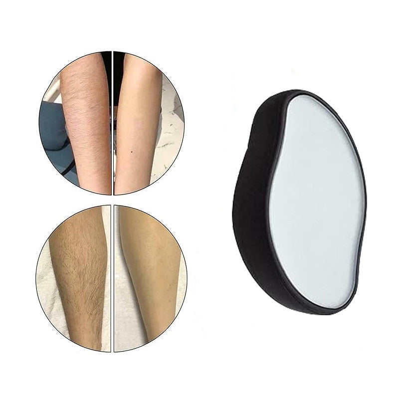 Beakey Crystal Smooth Hair Remover Painless Exfoliation for Legs Back Arms-Black