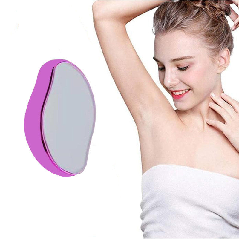 Beakey Crystal Smooth Hair Remover Painless Exfoliation for Legs Back Arms-Purple