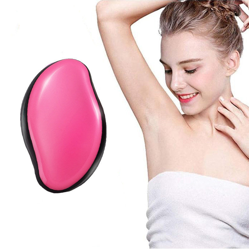 Beakey Crystal Smooth Hair Remover Painless Exfoliation for Legs Back Arms-Black Pink