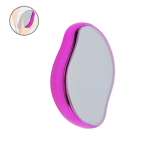 Beakey Crystal Smooth Hair Remover Painless Exfoliation for Legs Back Arms-Rose Red