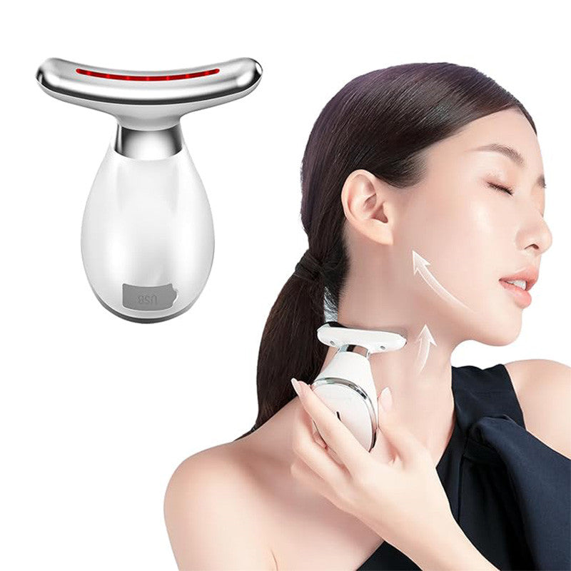 Beakey Face Neck Beauty Device Red-Light-Therapy 7 Color LED for Skin Care
