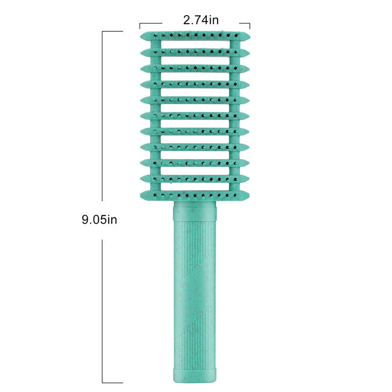 Beakey Curly Hair Brush Defining Vented Curl Defining Brush for Curly Hair Shaping 9105-Green