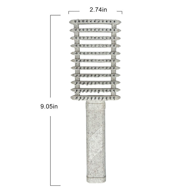 Beakey Curly Hair Brush Defining Vented Curl Defining Brush for Curly Hair Shaping 9105-Beige