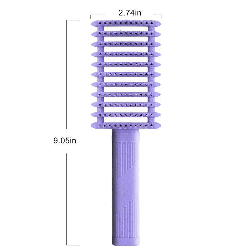 Beakey Curly Hair Brush Defining Vented Curl Defining Brush for Curly Hair Shaping 9105-Purple