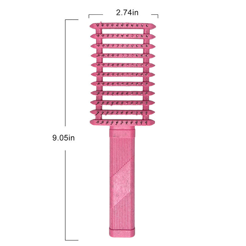 Beakey Curly Hair Brush Defining Vented Curl Defining Brush for Curly Hair Shaping 9105-RoseRed