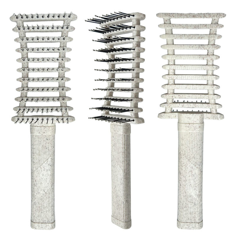 Beakey Curly Hair Brush Defining Vented Curl Defining Brush for Curly Hair Shaping 9106-Beige