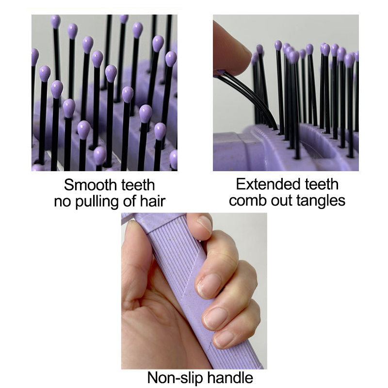 Beakey Curly Hair Brush Defining Vented Curl Defining Brush for Curly Hair Shaping 9106-Black