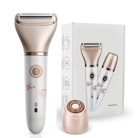 Beakey Electric Razor for Women 2-in-1 Painless Waterproof for Face Legs Underarm
