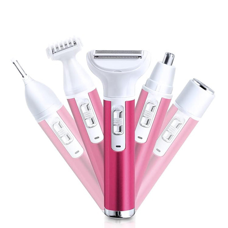 Beakey 5 in 1 Womens Razors Rechargeable Painless Shavers for Face & Full Body