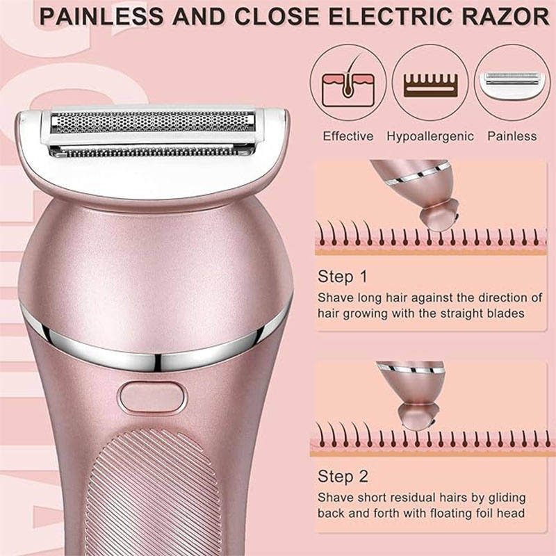 Beakey 3 in 1 Multifunction Electric Epilator USB Rechargeable Facial Chin Armpit Trimmer