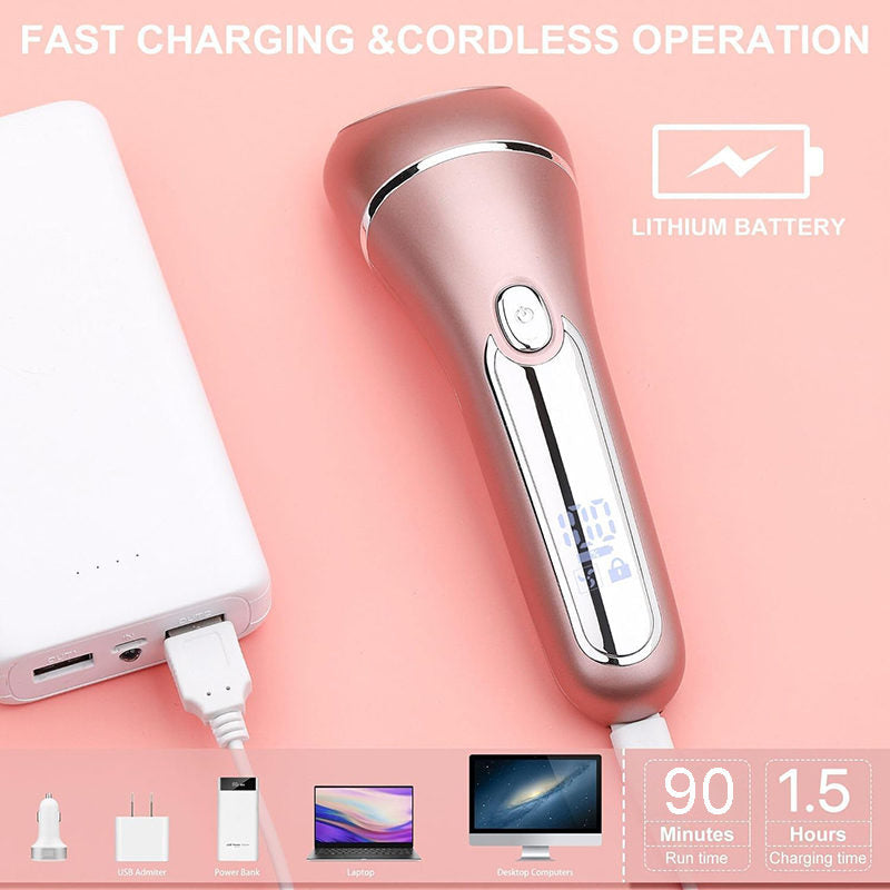 Beakey 3 in 1 Multifunction Electric Epilator USB Rechargeable Facial Chin Armpit Trimmer