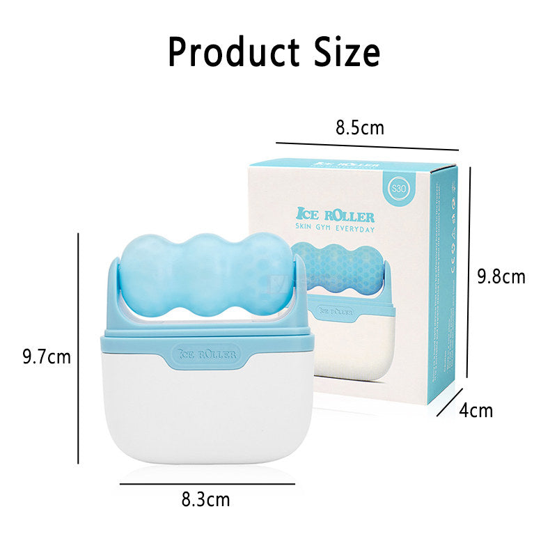 Beakey Ice Stick Double Head for Face & Eye Puffiness Relief 2 in 1 Facial Roller-Blue