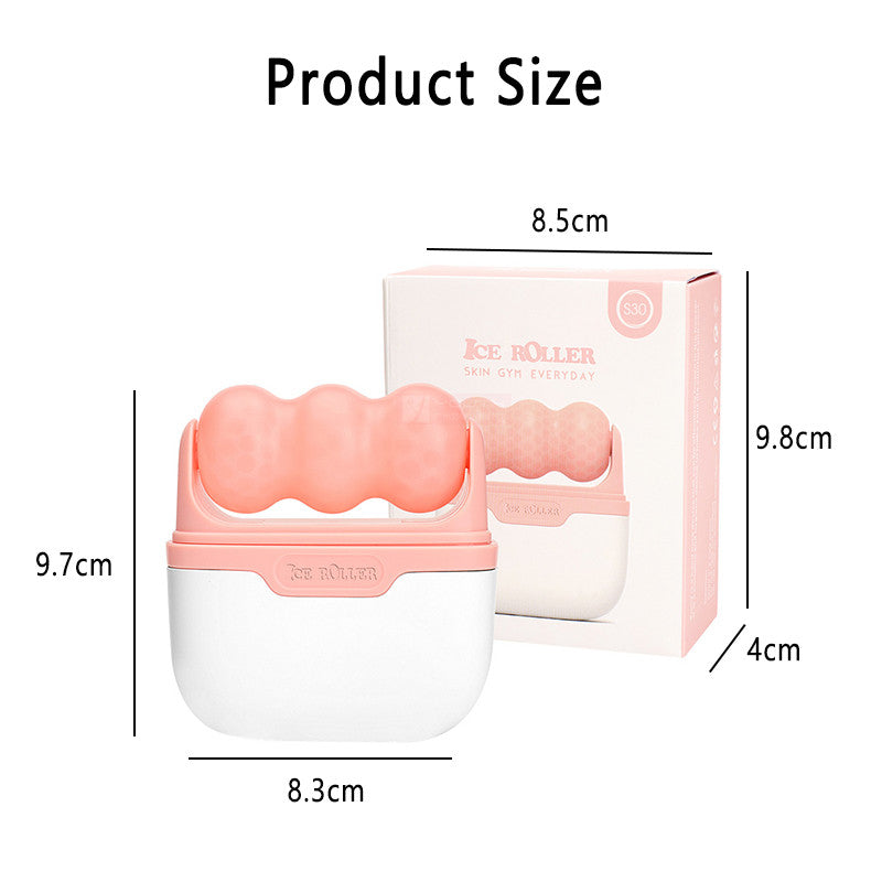 Beakey Ice Stick Double Head for Face & Eye Puffiness Relief 2 in 1 Facial Roller-Pink