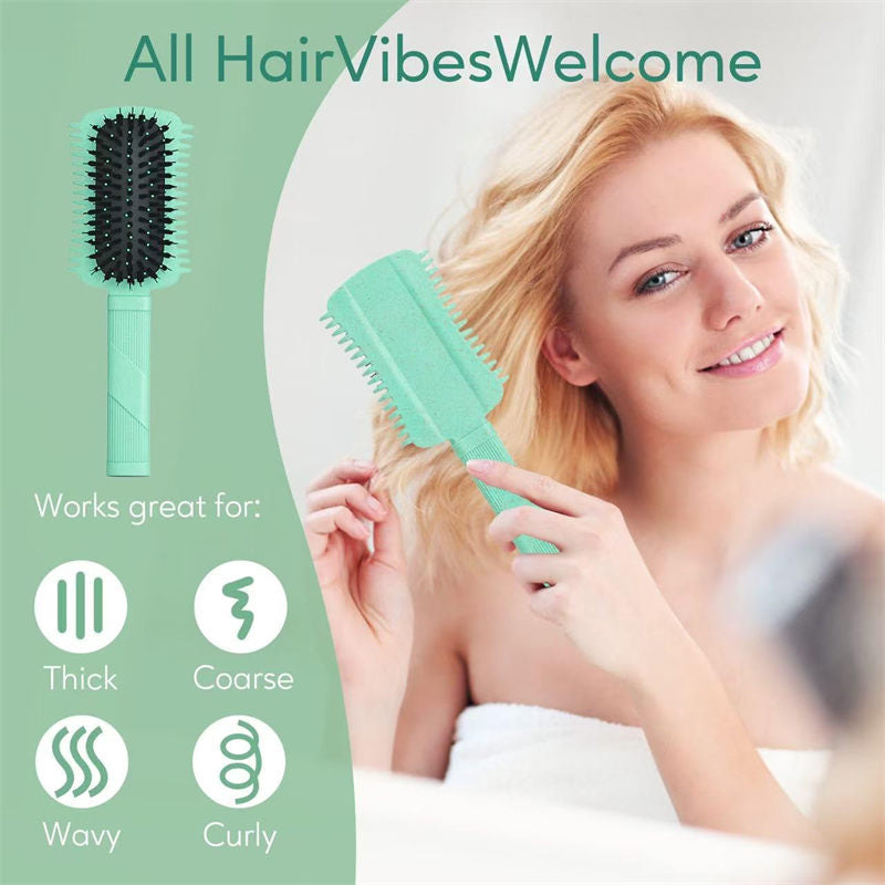 Beakey Curly Hair Brush Defining Volume Curl Defining Brush for Curly Hair Shaping 9205-Green