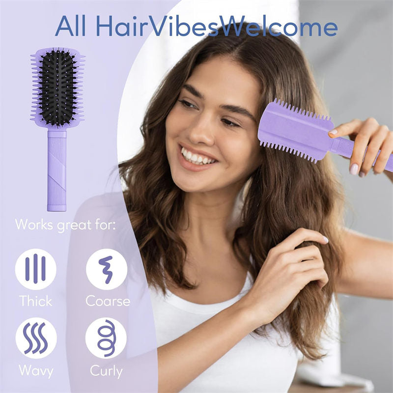 Beakey Curly Hair Brush Defining Volume Curl Defining Brush for Curly Hair Shaping 9205-Purple