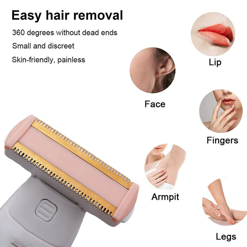 Beakey Ladies Electric Shaver USB Rechargeable Razors for Leg Face Armpit