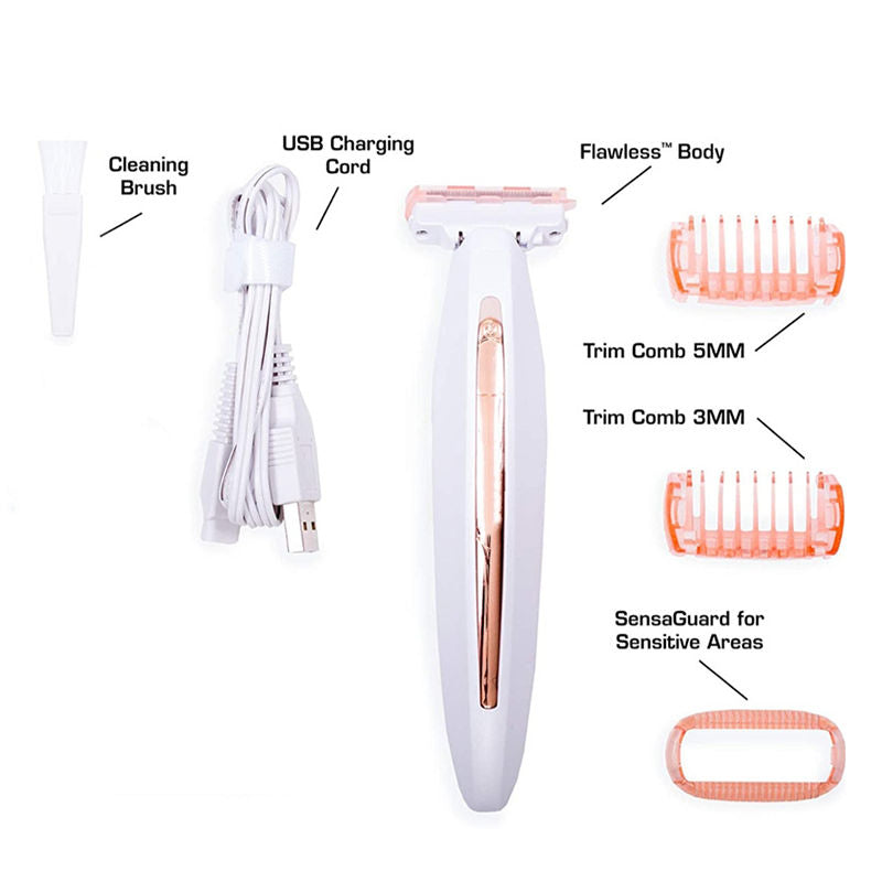 Beakey Ladies Electric Shaver USB Rechargeable Razors for Leg Face Armpit