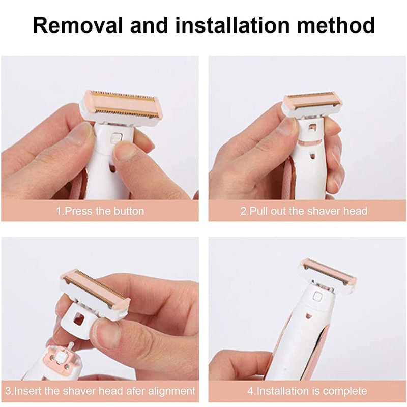 Beakey Ladies Electric Shaver USB Rechargeable Razors for Leg Face Armpit