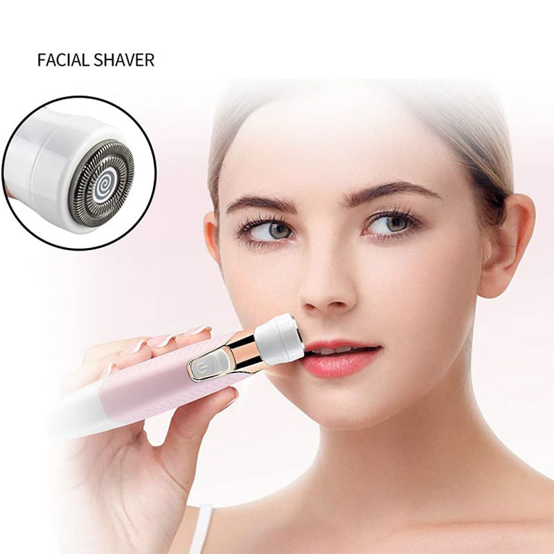 Beakey 5 in 1 Painless Electric Razors Wet Dry Use for Face Legs Pubic