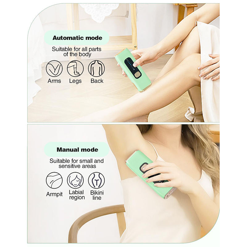 Beakey IPL Laser Hair Removal Device 999,900 Flashes Permanent for Whole Body-Green