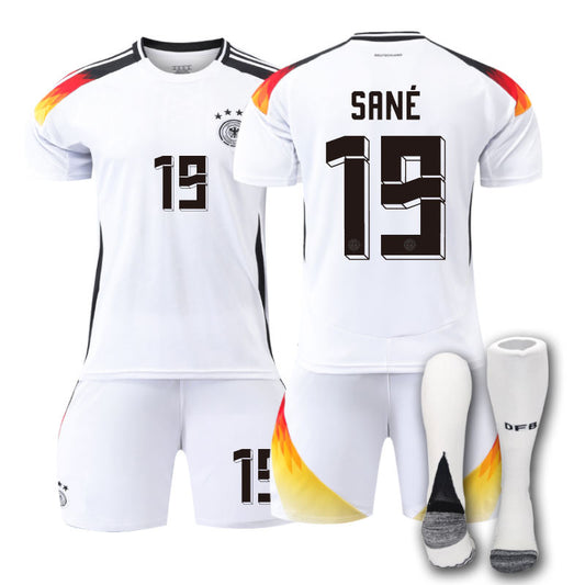 Beakey Germany Home SANE #19 Jersey for Kids Adult 3 Pcs Soccer Outfits