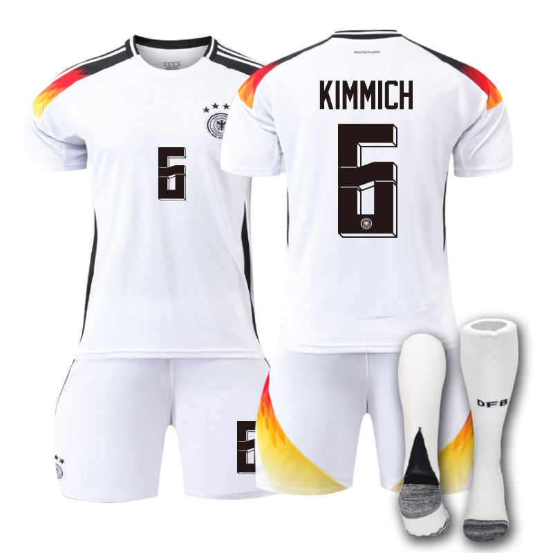 Beakey Germany Home KIMMICH #6 Jersey for Kids Adult 3 Pcs Soccer Outfits