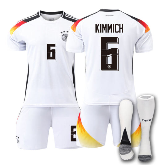 Beakey Germany Home KIMMICH #6 Jersey for Kids Adult 3 Pcs Soccer Outfits