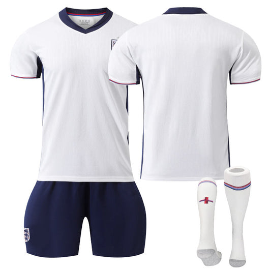 Beakey England Home Jersey for Kids Adult 3 Pcs Soccer Training Outfits