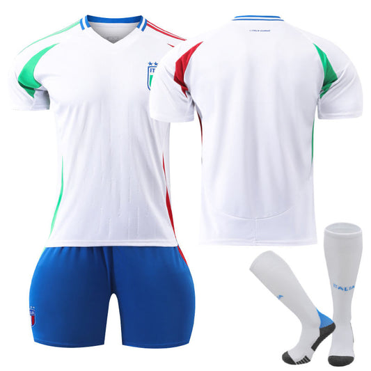 Beakey Italy Away Jersey for Kids Adult 3 Pcs Soccer Training Outfits
